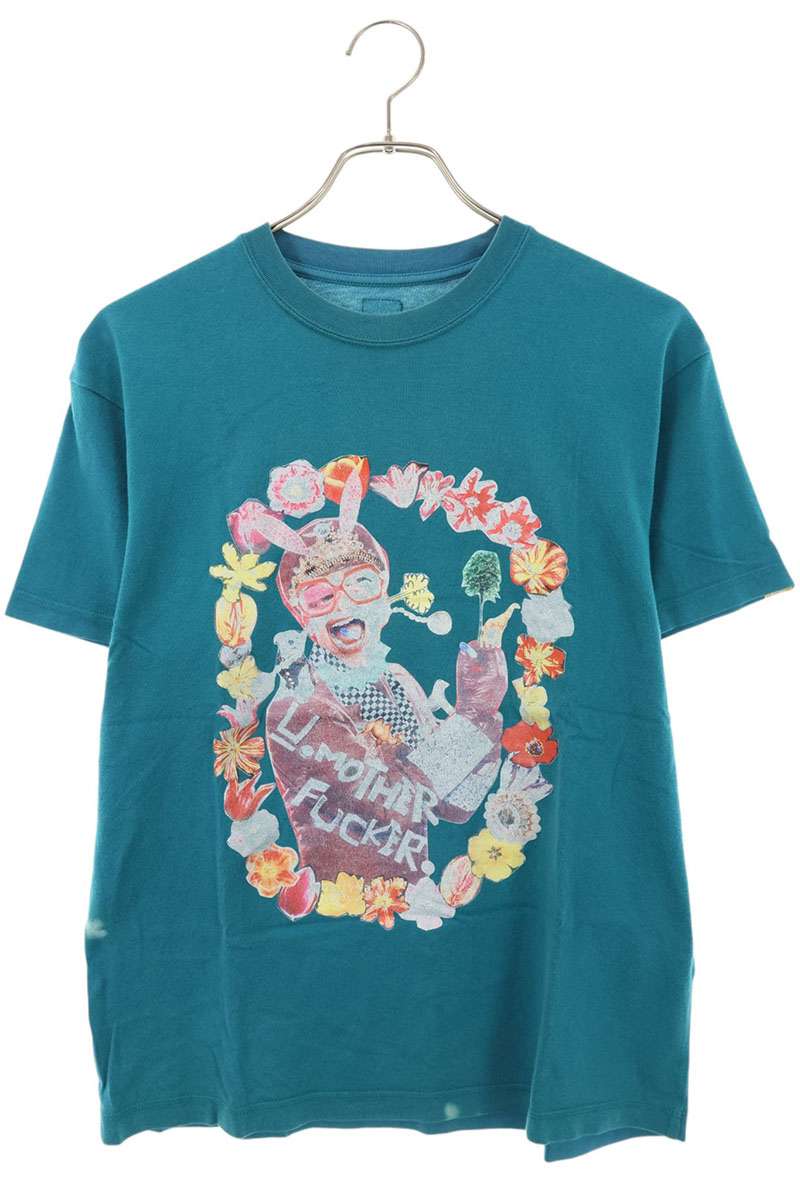 UNDERCOVER 01AW DAVF Blue Front Print T-shirt Size S
