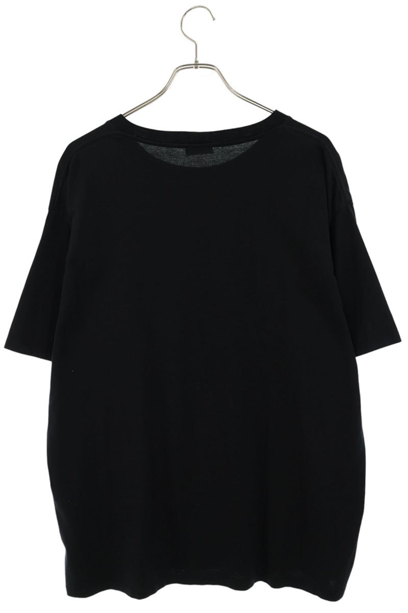 CELINE Logo Print Loose Fit Cotton T-Shirt Black Size L