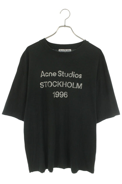 ACNE STUDIOS Vintage Logo Relaxed Fit T-Shirt Black Size S