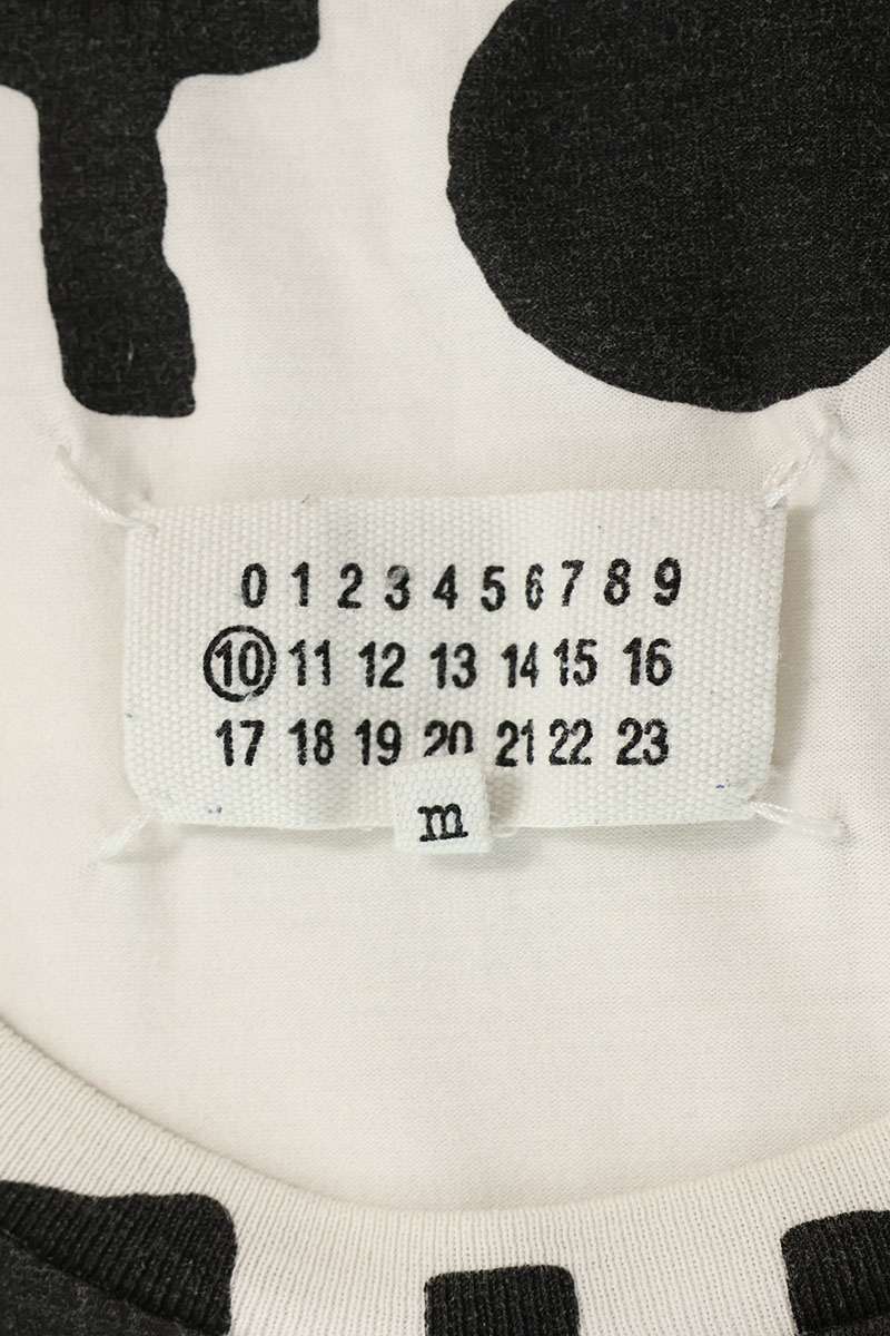 Maison Margiela 21AW White/Black AIDS Print T-shirt Size M
