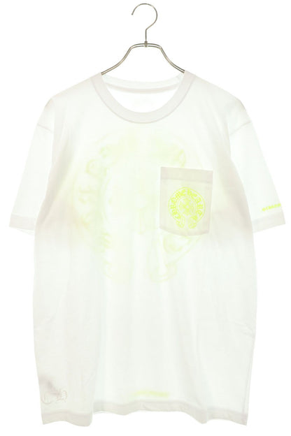 Chrome Hearts Horseshoe Tee White Yellow Back Print Size L