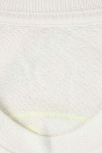 Chrome Hearts Horseshoe Tee White Yellow Back Print Size L