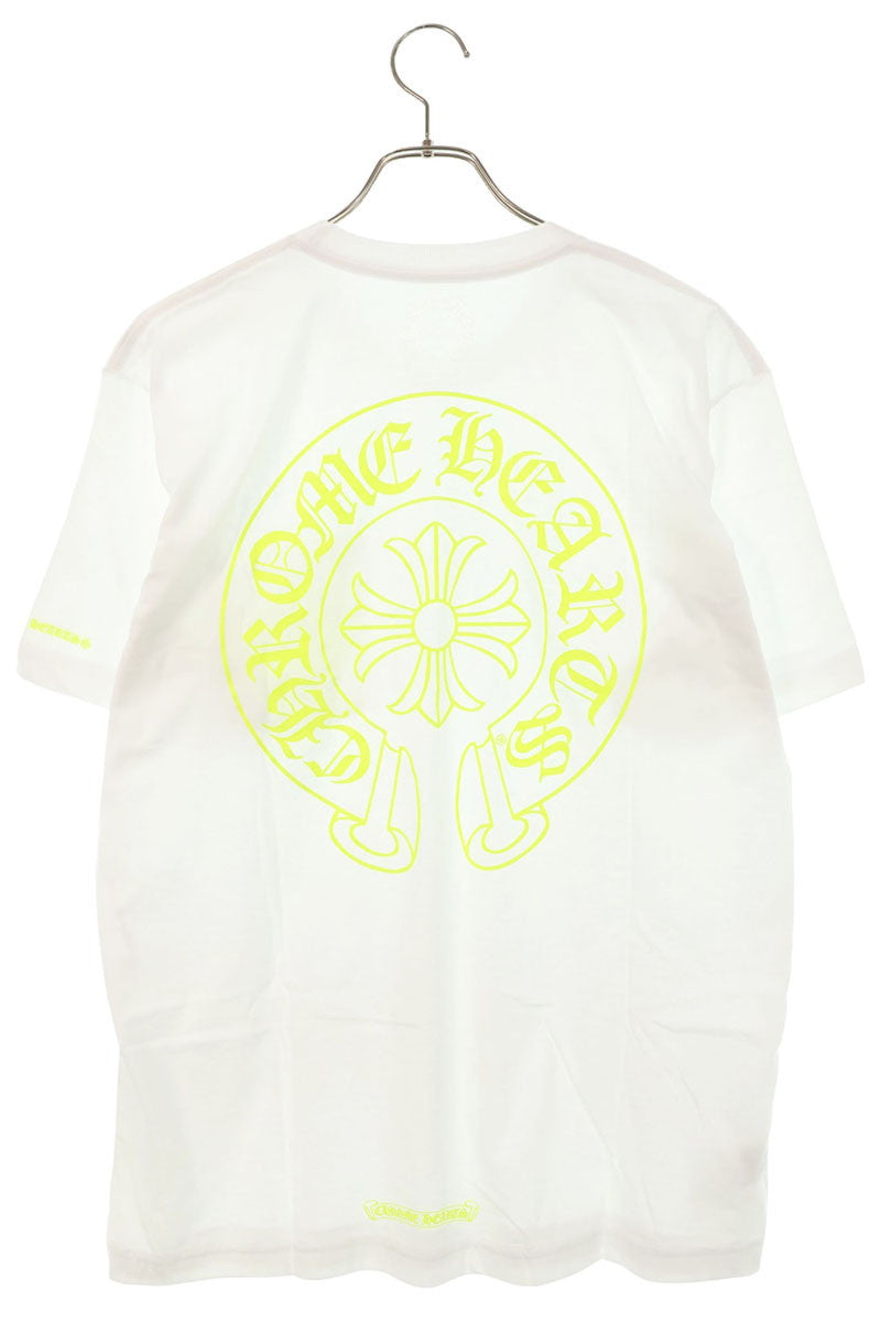 Chrome Hearts Horseshoe Tee White Yellow Back Multi Size L