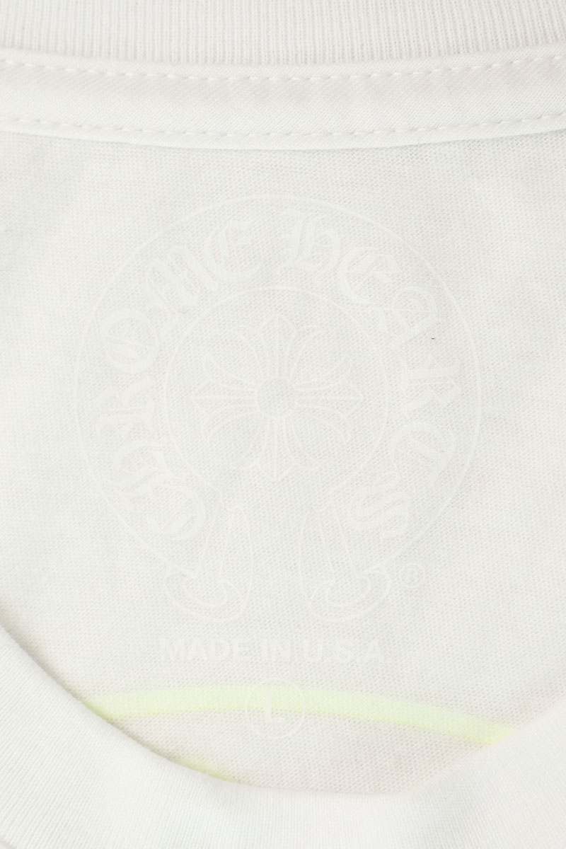 Chrome Hearts Horseshoe Tee White Yellow Back Multi Size L