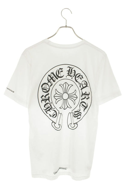 Chrome Hearts Back Horseshoe Print Tee Wht/Blk Size S