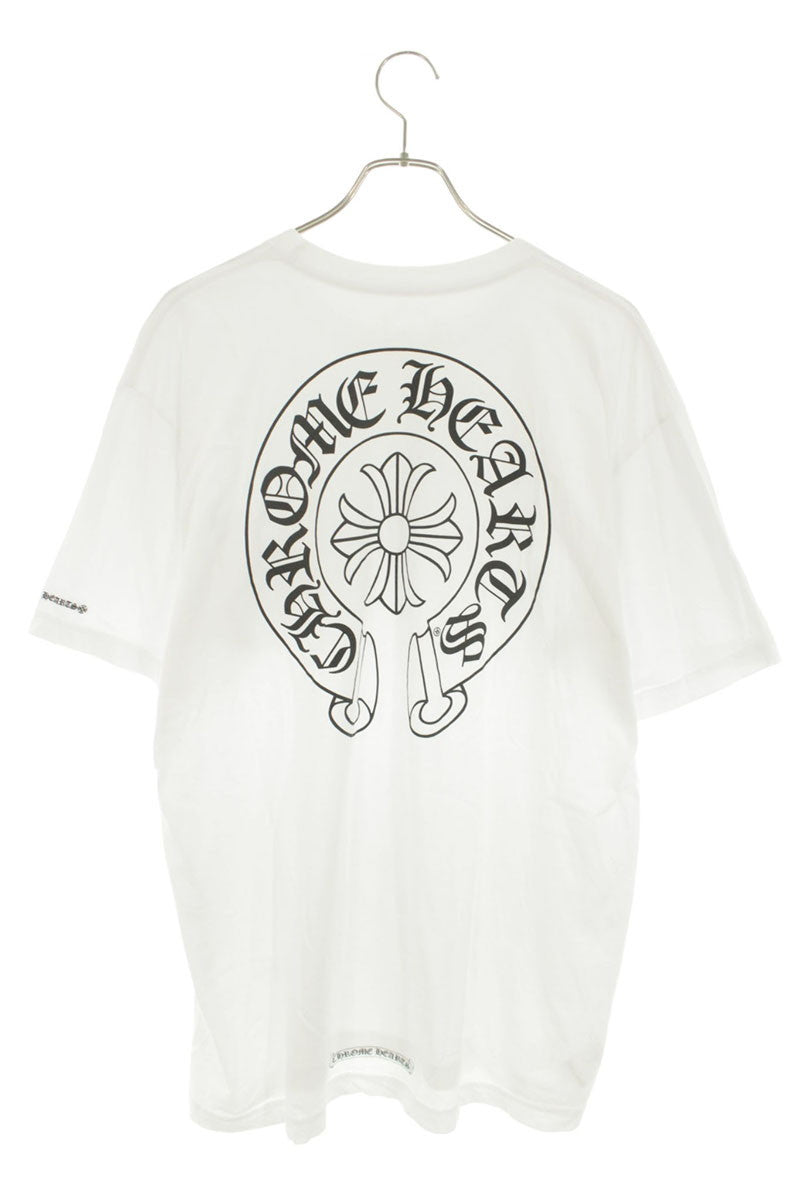 Chrome Hearts Back Horseshoe Print Tee Wht/Blk Size XL