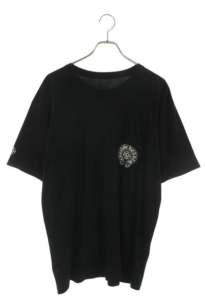 Chrome Hearts Horseshoe Back Print T-Shirt Black Size XL