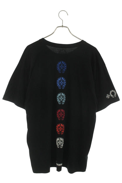 Chrome Hearts Horseshoe Back Print T-Shirt Black Size XL