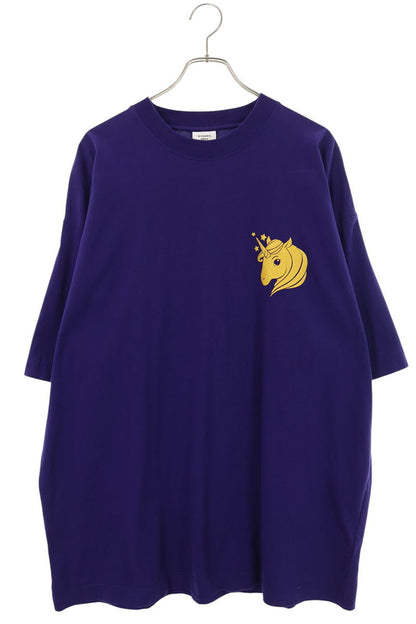 VETEMENTS Purple/Yellow Cotton Unicorn Print T-shirt Size S