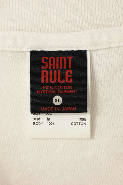 SAINT MICHAEL 25SS White Cotton Character Print Size XL