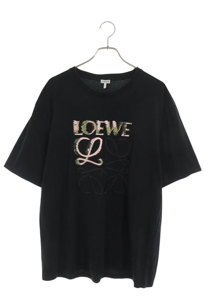 LOEWE Anagram Embroidered T-Shirt Black Size XL
