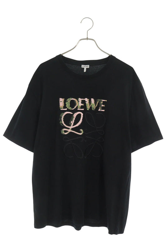 LOEWE Anagram Embroidered T-Shirt Black Size XL