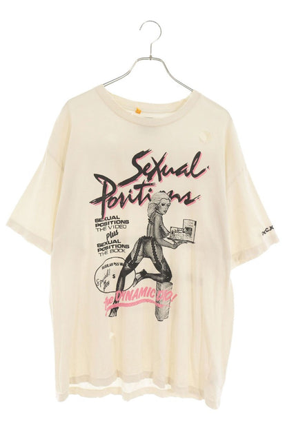 GALLERY DEPT Distressed Print T-Shirt White Size L