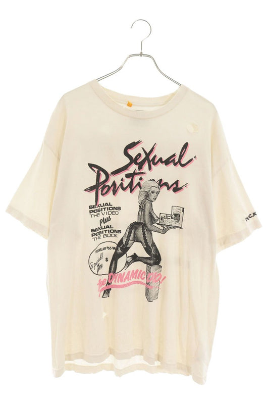 GALLERY DEPT Distressed Print T-Shirt White Size L