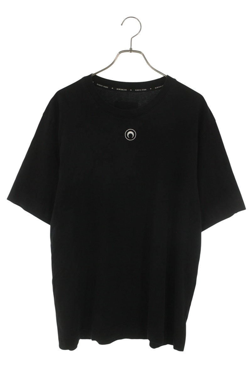 Marine Serre Black Moon Embroidered T-Shirt Size XL