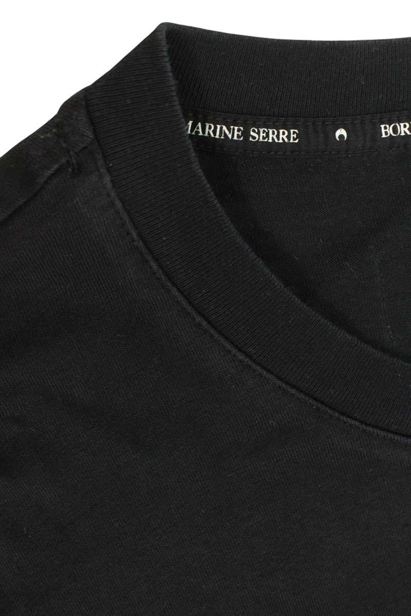 Marine Serre Black Moon Embroidered T-Shirt Size XL