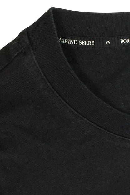 Marine Serre Black Moon Embroidered T-Shirt Size XL