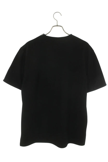 JILSANDER 23AW Black Wool Patch Pocket Zip T-shirt Size 46