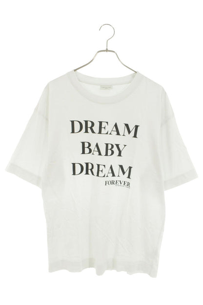 DRIES VAN NOTEN White Letter Print Cotton Tee Size L