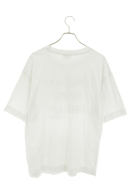 DRIES VAN NOTEN White Letter Print Cotton Tee Size L