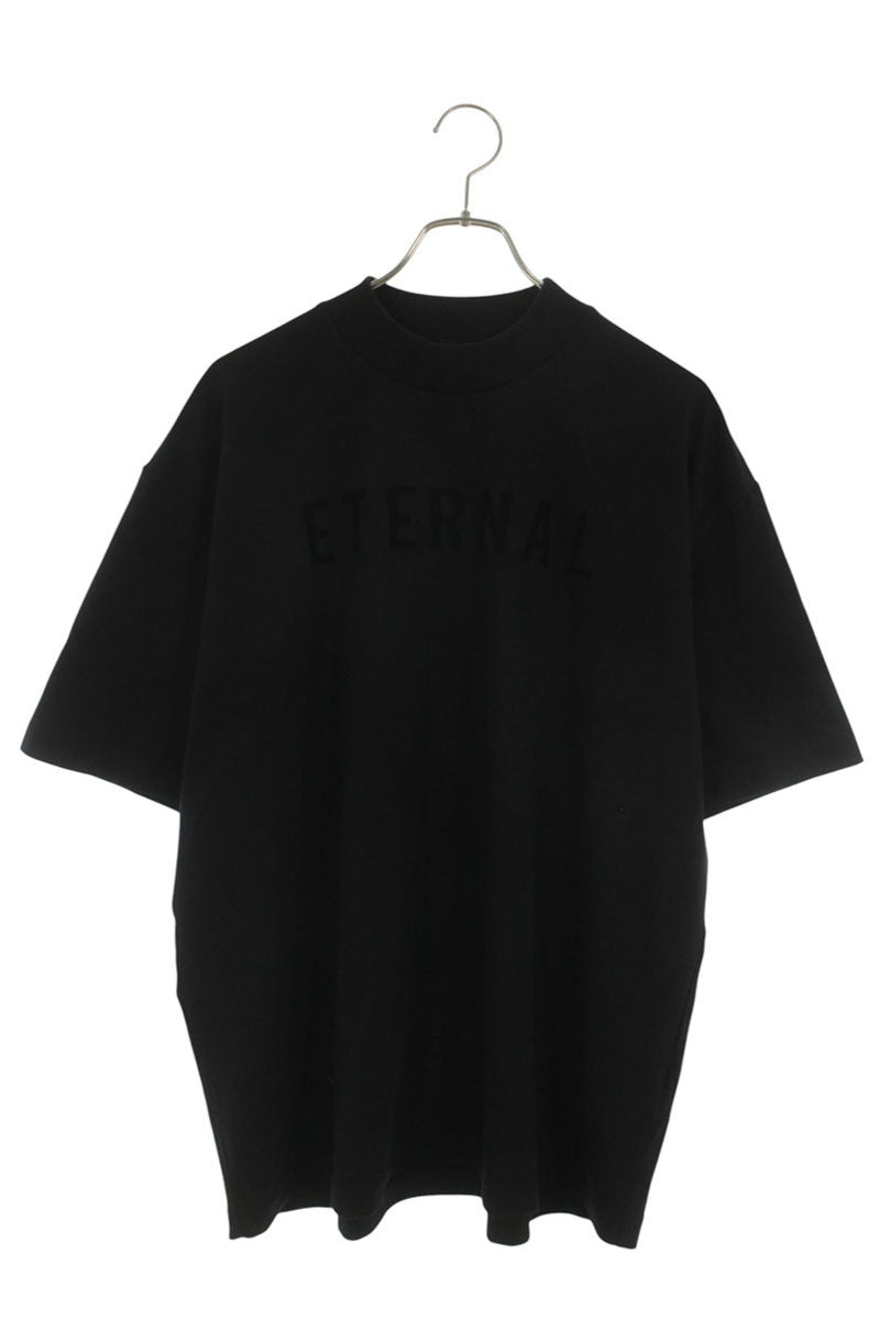 FEAR OF GOD Black ETERNAL Rubber Logo Tee Size S