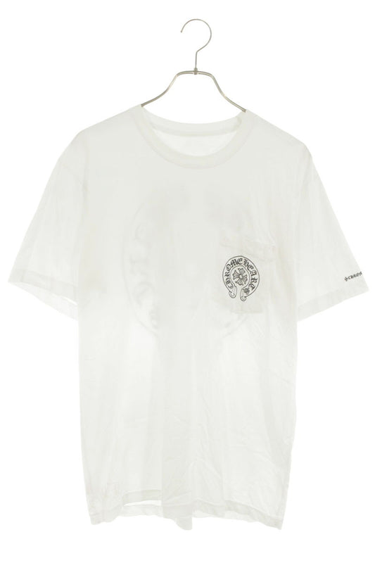 Chrome Hearts Back Horseshoe Print T-Shirt White Size L