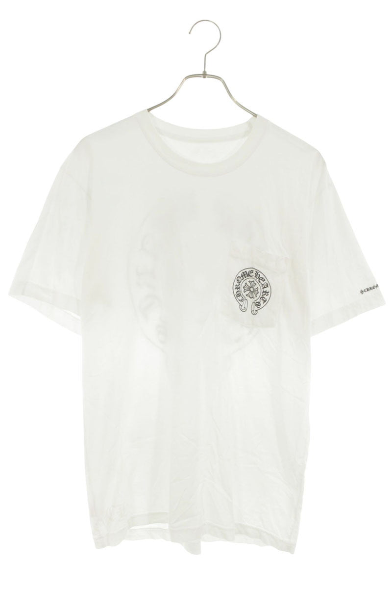 Chrome Hearts Back Horseshoe Print T-Shirt White Size L