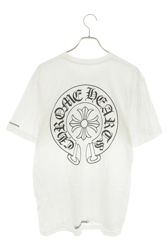 Chrome Hearts Back Horseshoe Print T-Shirt White Size L