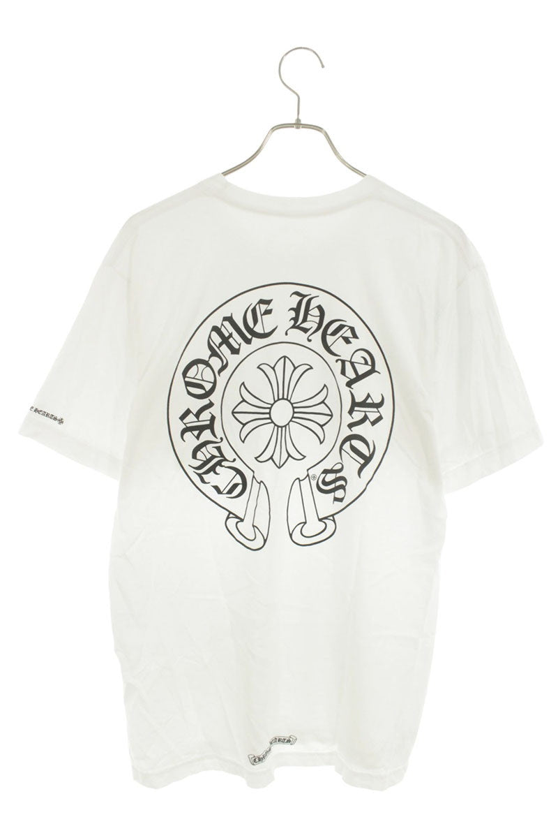 Chrome Hearts Back Horseshoe Print T-Shirt White Size L