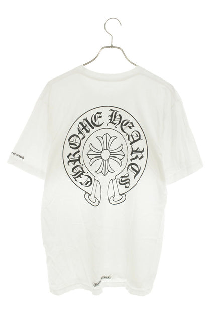 Chrome Hearts Back Horseshoe Print T-Shirt White Size L