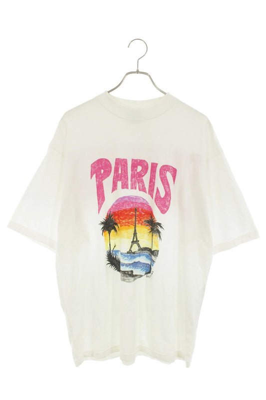 BALENCIAGA 24SS Paris Tropical Oversized T-Shirt Size S