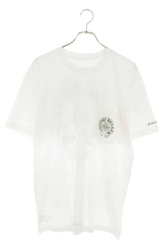 Chrome Hearts Back Horseshoe Print T-Shirt White Size L