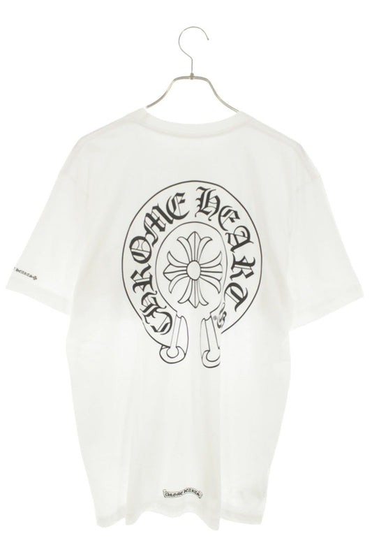 Chrome Hearts Back Horseshoe Print T-Shirt White Size L