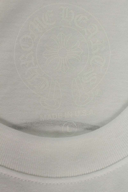 Chrome Hearts Back Horseshoe Print T-Shirt White Size L
