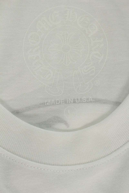 Chrome Hearts Back Horseshoe Print T-Shirt White Size L