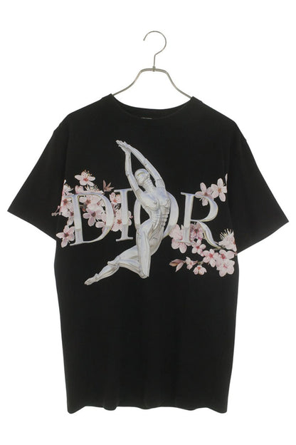DIOR Black Robot Logo Print T-Shirt Size S