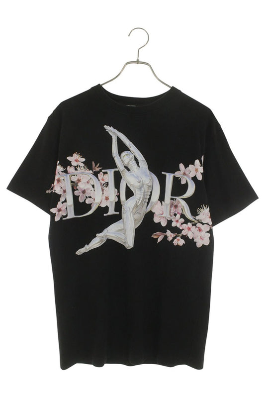 DIOR Black Robot Logo Print T-Shirt Size S