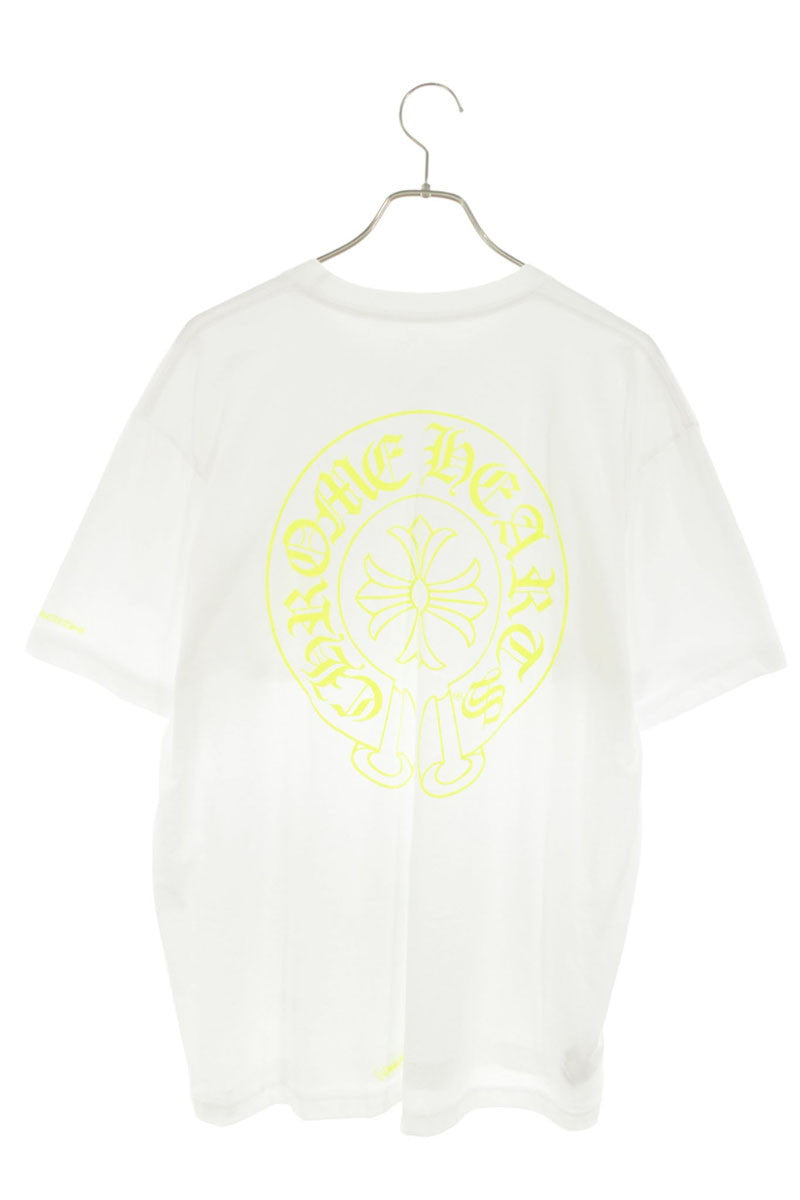 Chrome Hearts Horseshoe Tee White Yellow Size XL