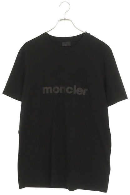 MONCLER 21SS Logo Print Pocket T-Shirt Black Size XL