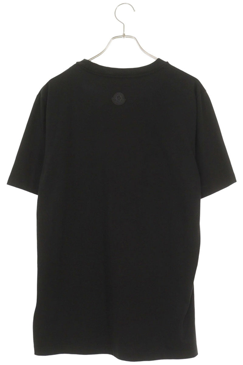 MONCLER 21SS Logo Print Pocket T-Shirt Black Size XL