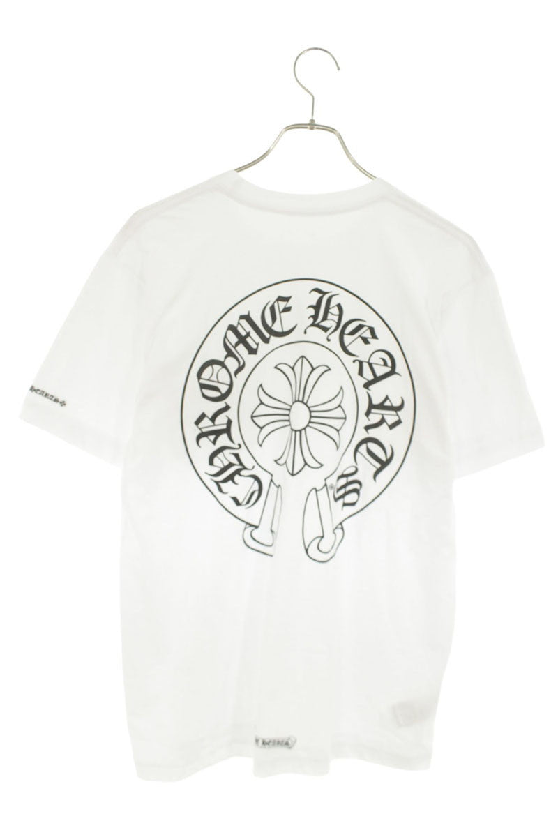 Chrome Hearts Back Horseshoe Print T-Shirt White Size M