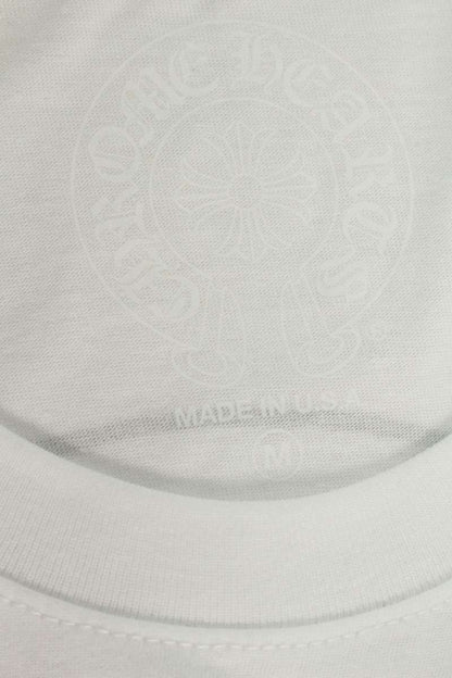 Chrome Hearts Back Horseshoe Print T-Shirt White Size M