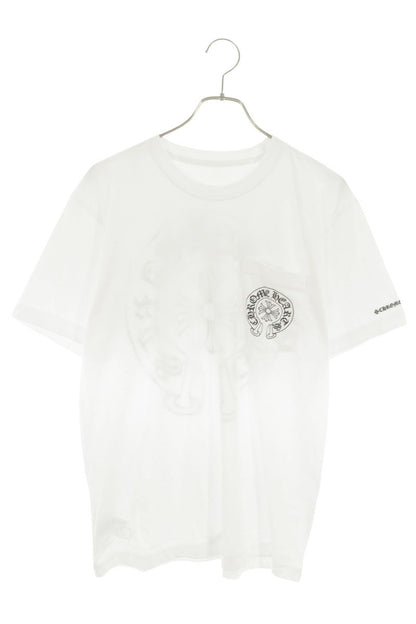 Chrome Hearts Back Horseshoe Print T-Shirt White Size L