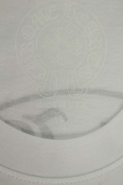 Chrome Hearts Back Horseshoe Print T-Shirt White Size L