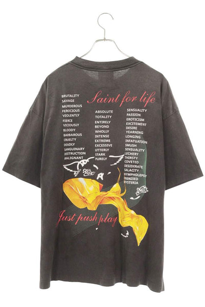 SAINT MICHAEL 26SS Vintage Band Print Tee Black Size XL