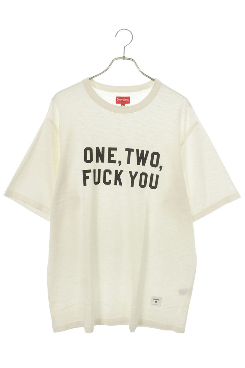 SUPREME 23SS One Two Fuck You S S Top Front Print Size M