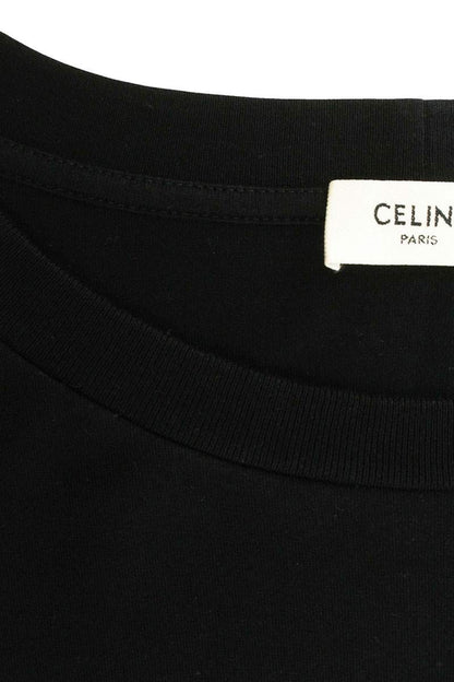 CELINE Gradient Logo Print T-Shirt Black Size XL