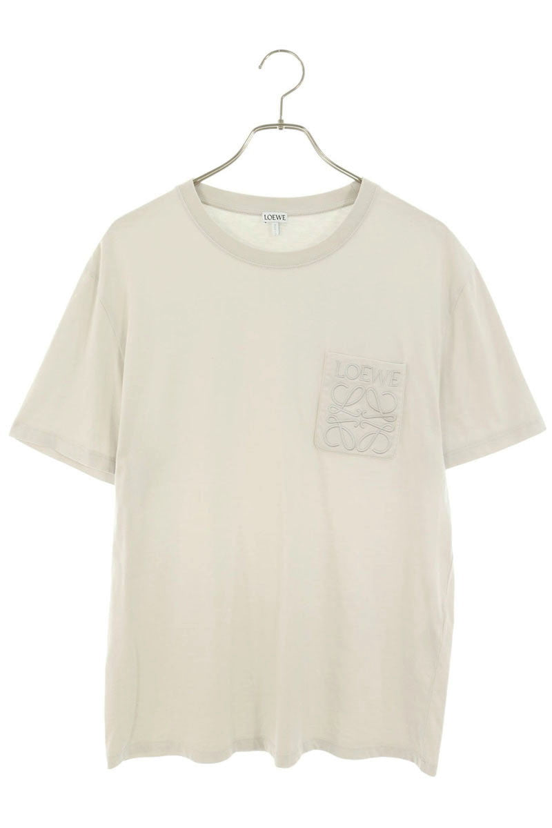 LOEWE Anagram Embroidered Relaxed Fit T-Shirt Gray Size XS