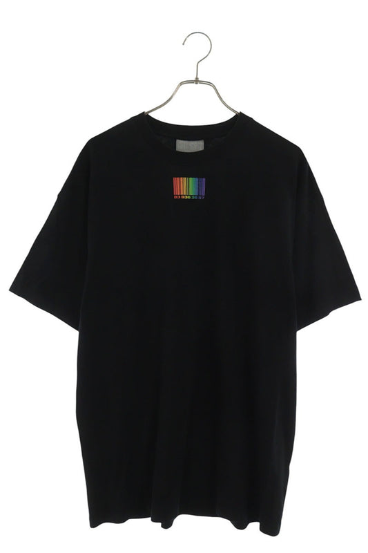 VTMNTS 22SS Barcode Logo Print T-Shirt Black Size L