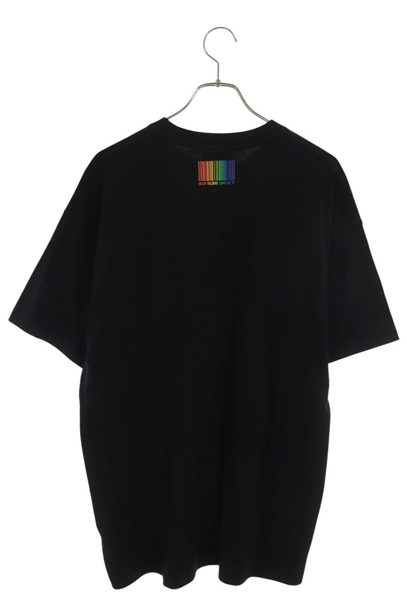 VTMNTS 22SS Barcode Logo Print T-Shirt Black Size L